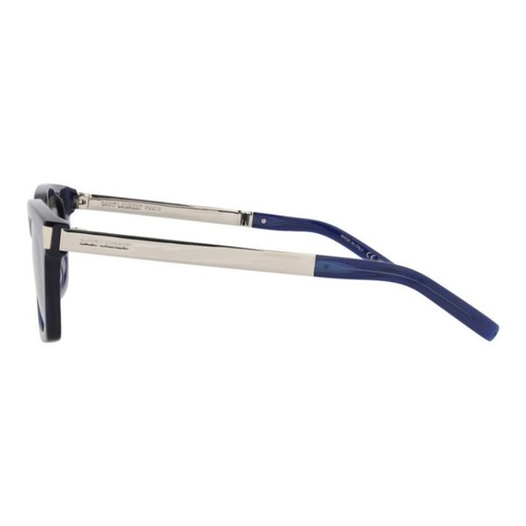 Saint Laurent Unisex Square/Rectangle Blue Silver Silver Fashion Designer - Picture 3 of 4